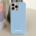 For iPhone 15 Painted Pattern PC Phone Case(Blue)