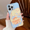 For iPhone 15 Painted Pattern PC Phone Case(Summer Party)