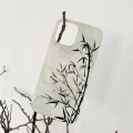 For iPhone 15 Plus Painted Pattern PC Phone Case(Ink Painting)