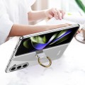 For Samsung Galaxy Z Fold5 GKK Electroplating Phone Case with Ring(Transparent)