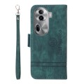 For OPPO Reno11 Pro 5G Global BETOPNICE Dual-side Buckle Leather Phone Case(Green)