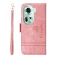 For OPPO Reno11 5G Global BETOPNICE Dual-side Buckle Leather Phone Case(Pink)