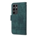 For Samsung Galaxy S24 Ultra BETOPNICE Dual-side Buckle Leather Phone Case(Green)