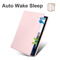 For Samsung Galaxy Tab A8 Acrylic 360 Degree Rotation Smart Tablet Leather Case(Sand Pink)