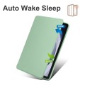 For Samsung Galaxy Tab A9 Acrylic 360 Degree Rotation Smart Tablet Leather Case(Green)