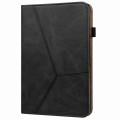 For Amazon Kindle Fire HD 8 2022 Embossed Striped Leather Tablet Case(Black)