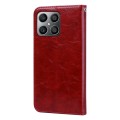 For Honor X8a Oil Wax Texture Leather Phone Case(Red)