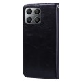 For Honor X8a Oil Wax Texture Leather Phone Case(Black)