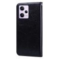 For Xiaomi Redmi Note 12 Pro 5G Global Oil Wax Texture Leather Phone Case(Black)