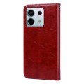 For Xiaomi Redmi Note 13 4G Oil Wax Texture Leather Phone Case(Red)