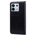 For Xiaomi Redmi Note 13 4G Oil Wax Texture Leather Phone Case(Black)