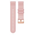 For Amazfit GTR Mini / Bip 3 / Bip 3 Pro 20mm Solid Color Rose Gold Buckle Silicone Watch Band(Pink)