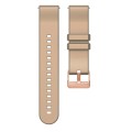 For Amazfit GTR Mini / Bip 3 / Bip 3 Pro 20mm Solid Color Rose Gold Buckle Silicone Watch Band(Khaki