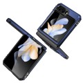For Samsung Galaxy Z Flip5 5G Armor PC + TPU Camera Shield Phone Case(Navy Blue)