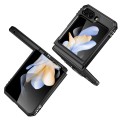 For Samsung Galaxy Z Flip5 5G Armor PC + TPU Camera Shield Phone Case(Black)