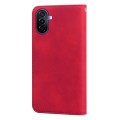 For Huawei nova Y70 / Y70 Plus Frosted Business Magnetic Horizontal Flip PU Phone Case(Red)