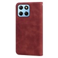 For Honor X8a Frosted Business Magnetic Horizontal Flip PU Phone Case(Brown)
