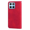 For Honor X8a Frosted Business Magnetic Horizontal Flip PU Phone Case(Red)