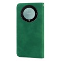 For Honor X9b Frosted Business Magnetic Horizontal Flip PU Phone Case(Green)