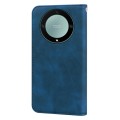 For Honor X9b Frosted Business Magnetic Horizontal Flip PU Phone Case(Blue)