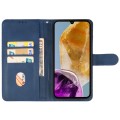 For Samsung Galaxy M15 Leather Phone Case(Blue)