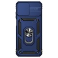 For Motorola Moto G32 Sliding Camshield Holder Phone Case(Blue)