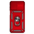 For Motorola Moto G22 5G / Moto G Play 2024 Sliding Camshield Holder Phone Case(Red)