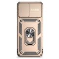 For Motorola Moto G22 5G / Moto G Play 2024 Sliding Camshield Holder Phone Case(Gold)
