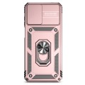 For Motorola Moto G22 5G / Moto G Play 2024 Sliding Camshield Holder Phone Case(Rose Gold)