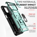 For Motorola Moto G22 5G / Moto G Play 2024 Sliding Camshield Holder Phone Case(Dark Green)
