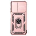For Samsung Galaxy A02s / A03s 165mm Sliding Camshield Holder Phone Case(Rose Gold)