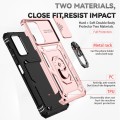 For Samsung Galaxy A02s / A03s 165mm Sliding Camshield Holder Phone Case(Rose Gold)