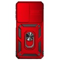 For Samsung Galaxy M33 Sliding Camshield Holder Phone Case(Red)