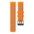 For Huawei Watch4 / 4 Pro / Watch3 / 3 Pro 22mm Double-row Hole Two-color Silicone Watch Band(Orange