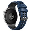 For Huawei Watch4 / 4 Pro / Watch3 / 3 Pro 22mm Double-row Hole Two-color Silicone Watch Band(Midnig