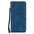 For Xiaomi Redmi Note 13  5G Frosted Business Magnetic Horizontal Flip PU Phone Case(Blue)