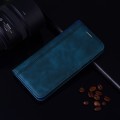 For Xiaomi Redmi Note 13 Pro 4G Frosted Business Magnetic Horizontal Flip PU Phone Case(Blue)
