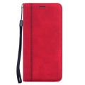 For Samsung Galaxy A34 5G Frosted Business Magnetic Horizontal Flip PU Phone Case(Red)