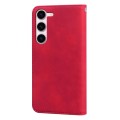 For Samsung Galaxy S23 5G Frosted Business Magnetic Horizontal Flip PU Phone Case(Red)