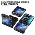 For Samsung Galaxy Z Flip5 5G Electroplating Folding Phone Case with Hinge(Black)