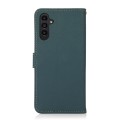 For Samsung Galaxy S24 KHAZNEH Custer Genuine Leather RFID Phone Case(Green)