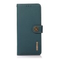 For Samsung Galaxy A05s KHAZNEH Custer Genuine Leather RFID Phone Case(Green)