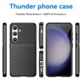 For Samsung Galaxy S24 5G Thunderbolt Shockproof TPU Phone Case(Black)