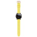 For Garmin Epix Pro 42mm Rose Gold Buckle Silicone Watch Band(Yellow)