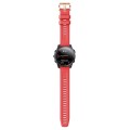 For Garmin Fenix 7S Pro 42mm Rose Gold Buckle Silicone Watch Band(Red)