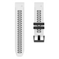 For Garmin Epix Pro 51mm Sports Two-Color Silicone Watch Band(White+Black)