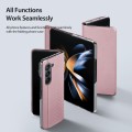 For Samsung Galaxy Z Fold5 5G DUX DUCIS Bril Series PU + TPU Phone Case(Pink)