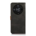 For Honor X9b/X50 5G/Magic6 Lite 5G KHAZNEH Dual-color Cowhide Texture Flip Leather Phone Case(Black
