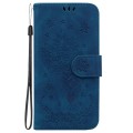 For Samsung Galaxy S24+ 5G Butterfly Rose Embossed Leather Phone Case(Blue)