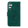 For Samsung Galaxy S24+ 5G Butterfly Rose Embossed Leather Phone Case(Green)